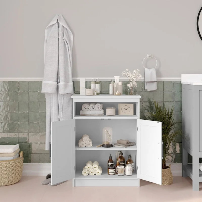 Floor Cabinet Storage Organizer